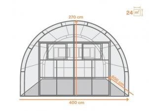 4x6 м Agronom 6мм цена и информация | Теплицы | pigu.lt