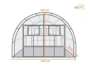 4x10 м Agronom 10мм цена и информация | Теплицы | pigu.lt