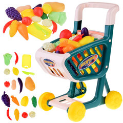 Pirkinių vežimėlis su priedais, žalias kaina ir informacija | Žaislai mergaitėms | pigu.lt