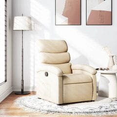 Svetainės fotelis vidaXL, smėlio spalvos kaina ir informacija | Svetainės foteliai | pigu.lt