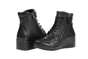 Женские ботинки Comfortable 60747, черные цена и информация | Женские ботинки | pigu.lt