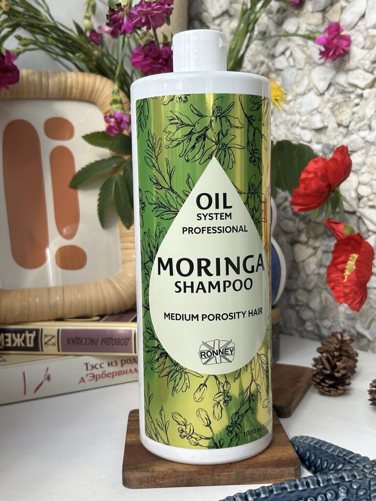 Šampūnas Ronney Professional Oil System Moringa, 1000 ml kaina ir informacija | Šampūnai | pigu.lt