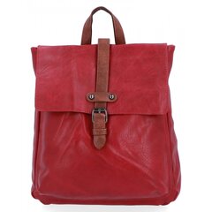 Moteriška rankinė, kuprinė Herisson, raudona цена и информация | Женская сумка Bugatti | pigu.lt