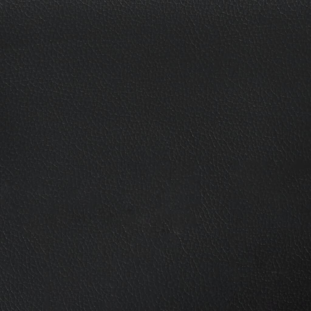 Trivietė sofa vidaXL, juoda kaina ir informacija | Sofos | pigu.lt