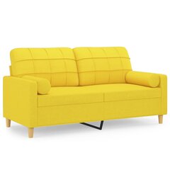 Sofa vidaXL, geltona kaina ir informacija | Sofos | pigu.lt