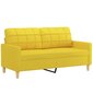 Sofa vidaXL, geltona kaina ir informacija | Sofos | pigu.lt