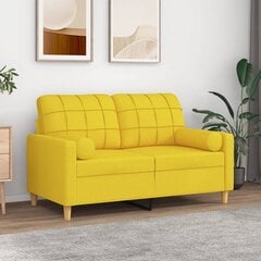 Sofa vidaXL, geltona kaina ir informacija | Sofos | pigu.lt