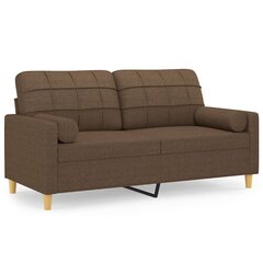 Sofa vidaXL, ruda kaina ir informacija | Sofos | pigu.lt