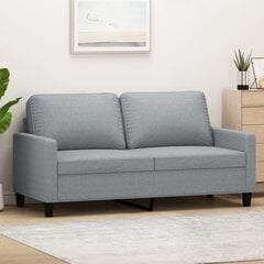 Dvivietė sofa vidaXL, pilka kaina ir informacija | Sofos | pigu.lt