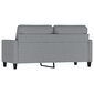 Dvivietė sofa vidaXL, pilka цена и информация | Sofos | pigu.lt