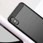 CARBON Case for XIAOMI Redmi 9A / 9AT black kaina ir informacija | Telefono dėklai | pigu.lt