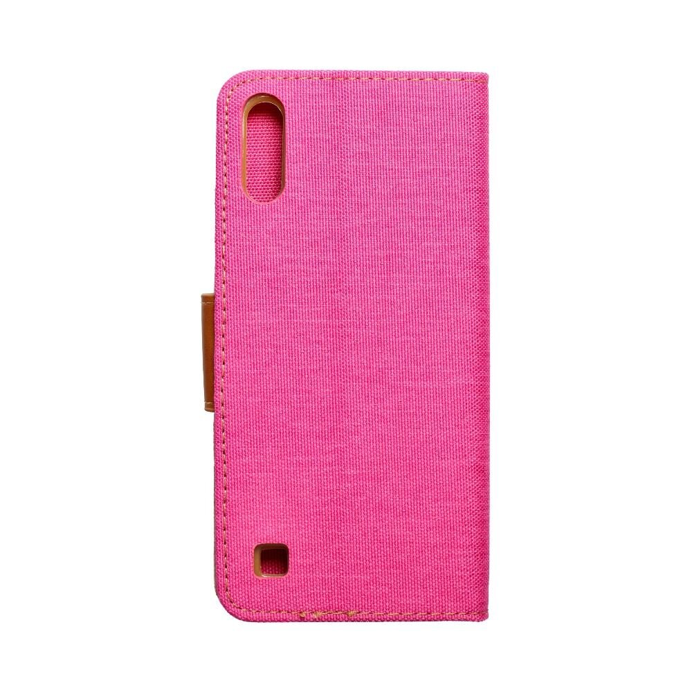 CANVAS Book case for SAMSUNG A10 pink цена и информация | Kalendoriai, darbo knygos | pigu.lt