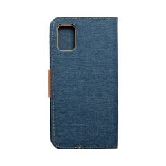 CANVAS Book case for SAMSUNG A51 navy blue kaina ir informacija | Kalendoriai, darbo knygos | pigu.lt