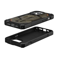 UAG Monarch Pro - protective case for iPhone 15 Pro Max compatible with MagSafe (kevlar element green) цена и информация | Чехлы для телефонов | pigu.lt