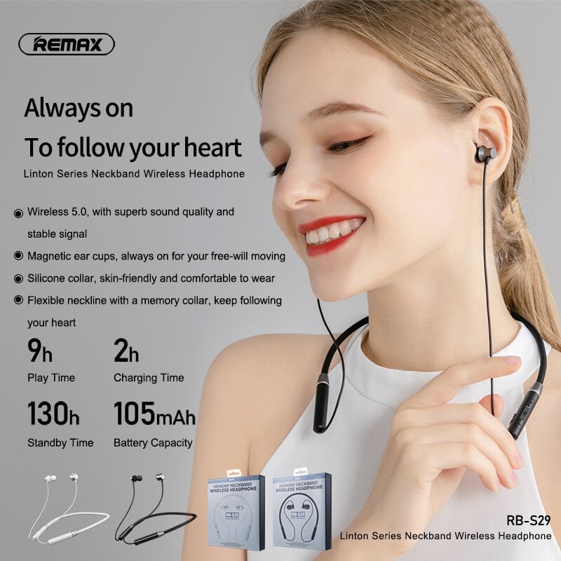 Remax RB-S29 kaina ir informacija | Ausinės | pigu.lt