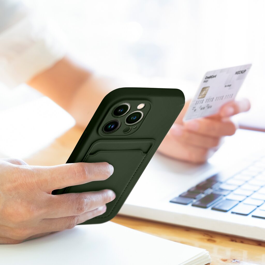 Card Case, žalias kaina ir informacija | Telefono dėklai | pigu.lt