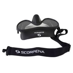 Nardymo kaukė Scorpena N3, juoda kaina ir informacija | Nardymo kaukės | pigu.lt