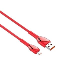 LDNIO LS662 USB - Micro USB 2m, 30W Cable (Red) цена и информация | Кабели для телефонов | pigu.lt