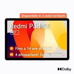 Xiaomi Redmi Pad SE kaina ir informacija | Planšetiniai kompiuteriai | pigu.lt