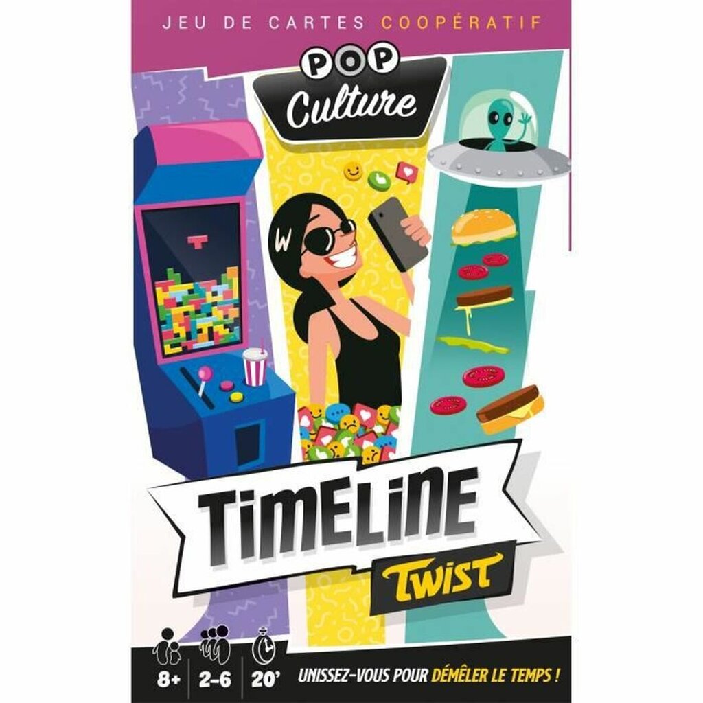 Stalo žaidimas Asmodee Timeline Twist Pop Culture, FR цена и информация | Stalo žaidimai, galvosūkiai | pigu.lt