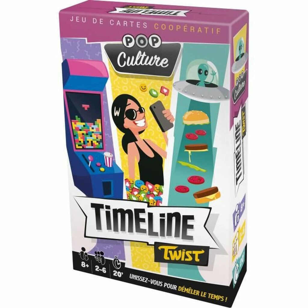 Stalo žaidimas Asmodee Timeline Twist Pop Culture, FR цена и информация | Stalo žaidimai, galvosūkiai | pigu.lt