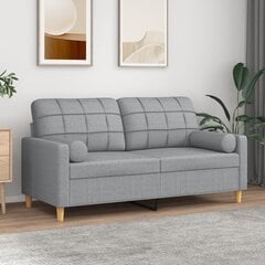 Sofa vidaXL, pilka kaina ir informacija | Sofos | pigu.lt