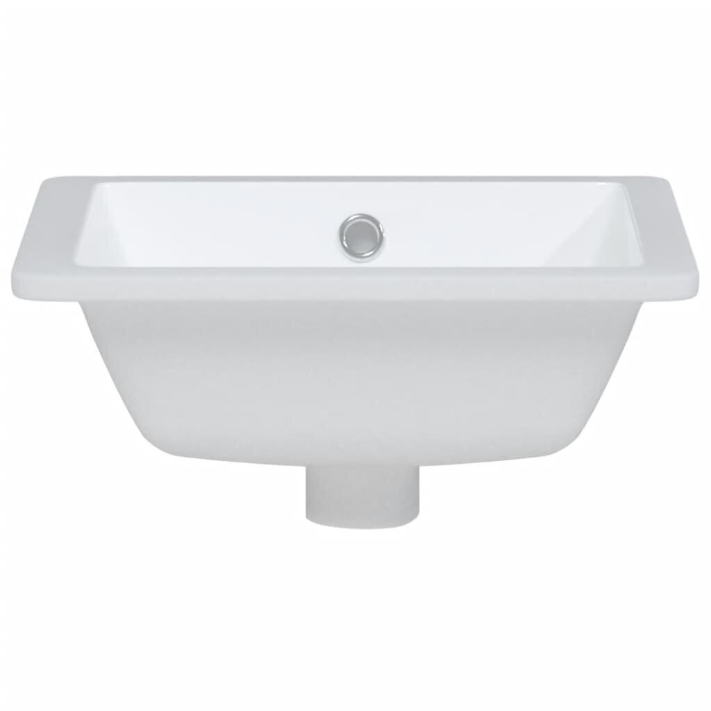 Vonios kambario praustuvas vidaXL baltas, 36x31,5x16,5 cm kaina ir informacija | Praustuvai | pigu.lt