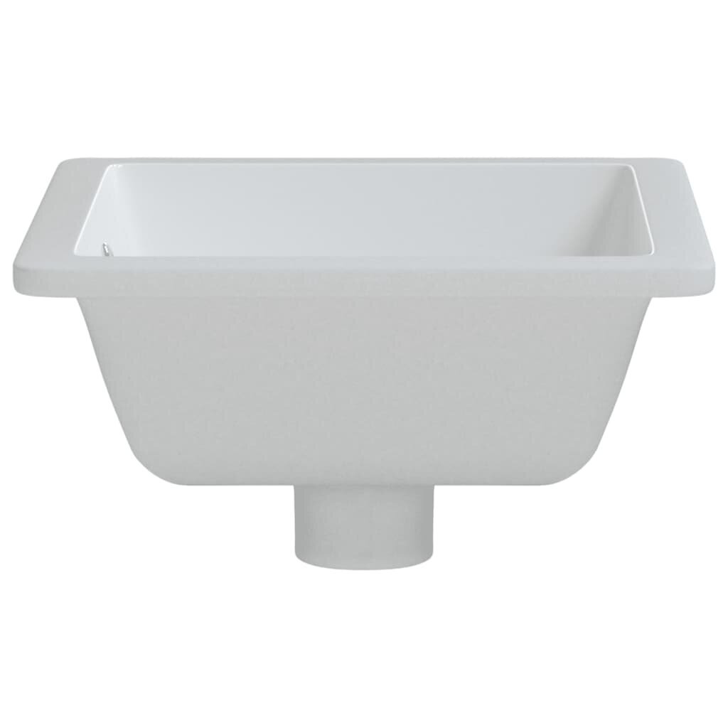 Vonios kambario praustuvas vidaXL baltas, 36x31,5x16,5 cm kaina ir informacija | Praustuvai | pigu.lt