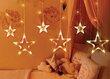 Kalėdinė LED užuolaida, Žvaigždė, 3 metrų kaina ir informacija | Girliandos | pigu.lt