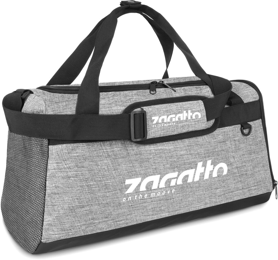 Sportinis krepšys Zagatto, 37L , pilkas kaina ir informacija | Kuprinės mokyklai, sportiniai maišeliai | pigu.lt