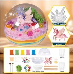 Развивающий набор для выращивания кристаллов Единорог со светодиодной подсветкой цена и информация | Развивающие игрушки | pigu.lt
