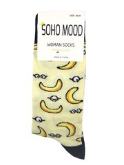 Носки унисекс Soho Mood Бананы, желтые цена и информация | Женские носки | pigu.lt
