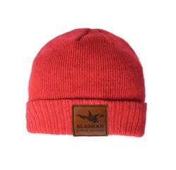 Megzta Kepurė Alaskan Beanie, Raudona kaina ir informacija | Vyriški šalikai, kepurės, pirštinės | pigu.lt