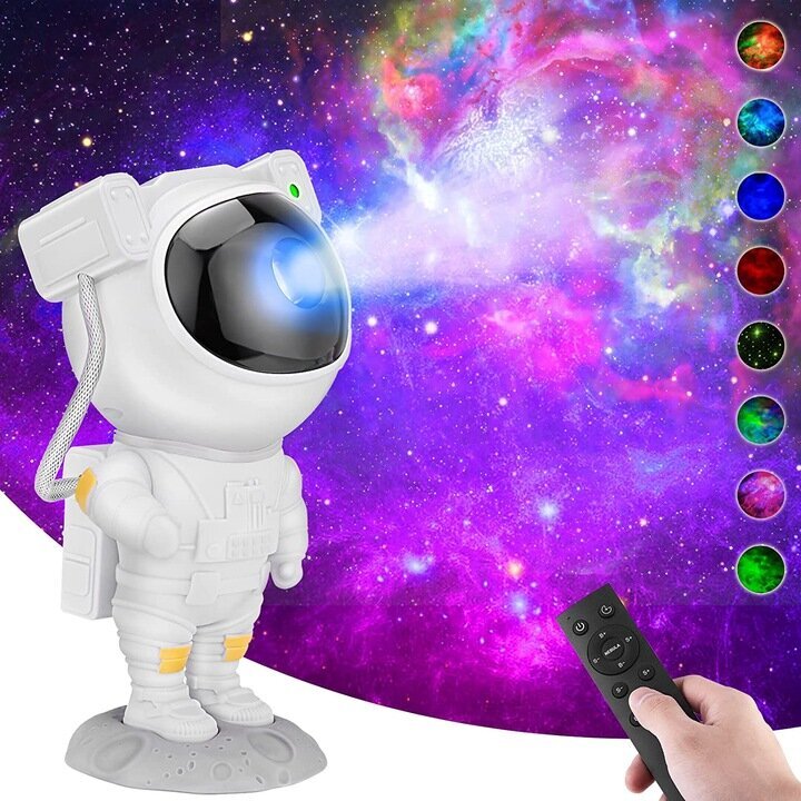 Vaikiškas projektoriaus Astronautas, įvairių spalvų kaina ir informacija | Dekoracijos šventėms | pigu.lt
