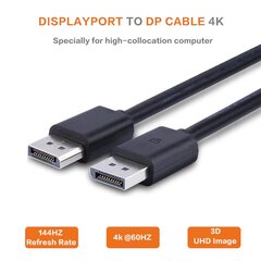 LG DisplayPort cable 1.8m, 4K цена и информация | Кабели и провода | pigu.lt