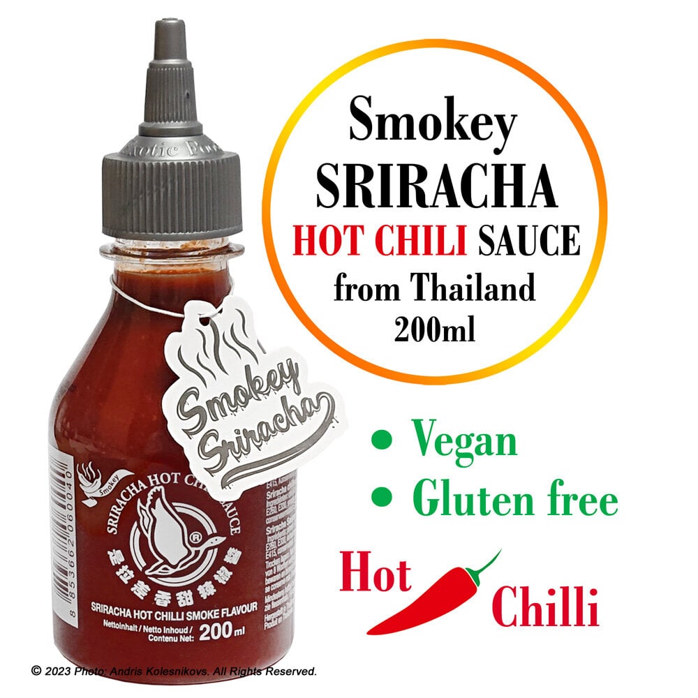 Sriracha aštrus padažas su dūminiu skoniu Smokey Flying Goose Brand, 200ml kaina ir informacija | Padažai | pigu.lt