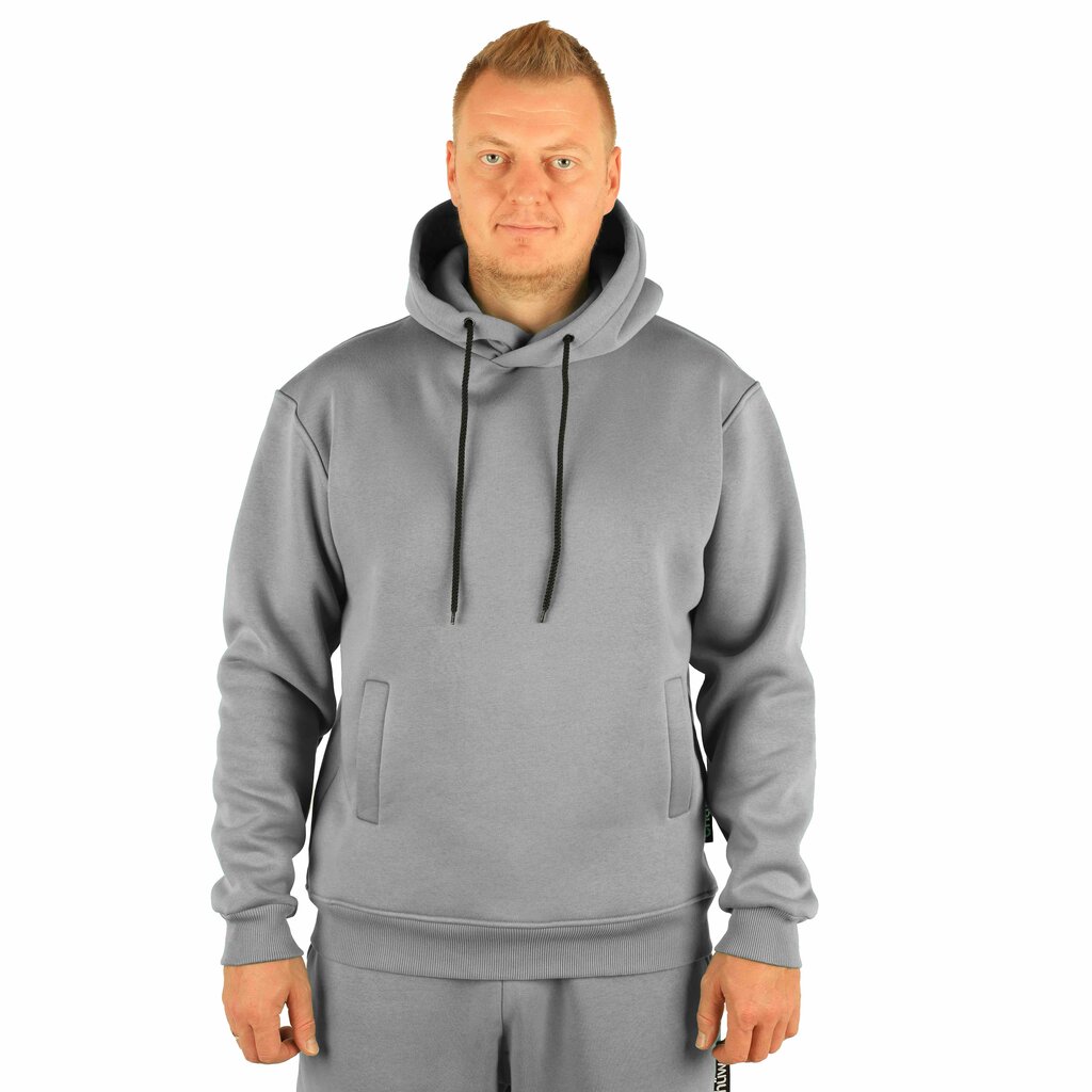 Džemperis unisex Buggy Hoodie Exquisite Line Drizzle, pilkas kaina ir informacija | Džemperiai vyrams | pigu.lt