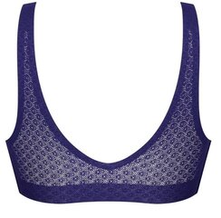 Liemenėlė moterims Sloggi Zero Feel Lace Bralette, mėlyna kaina ir informacija | Liemenėlės | pigu.lt