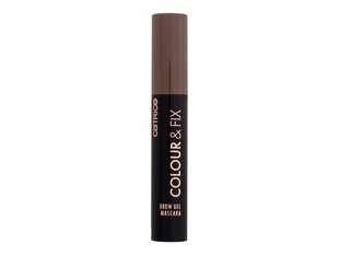 Antakių tušas Catrice Colour & Fix Brow Gel Mascara 020 Medium Brown, 5 ml цена и информация | Тушь, средства для роста ресниц, тени для век, карандаши для глаз | pigu.lt