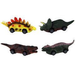 Spyruoklinių automobilių - dinozaurų rinkinys Lean toys, 8 vnt. цена и информация | Игрушки для мальчиков | pigu.lt