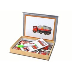 Magnetinių dėlionių rinkinys su gaisrinio transporto motyvais Lean Toys цена и информация | Пазлы | pigu.lt