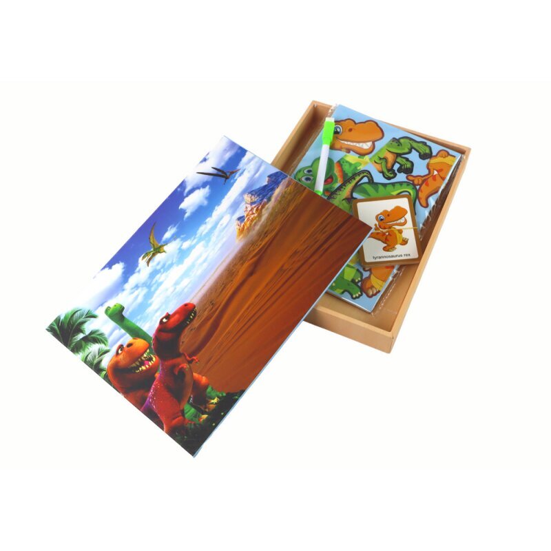 Edukacinių magnetinių kortelių su dinozaurais rinkinys Lean Toys kaina ir informacija | Lavinamieji žaislai | pigu.lt