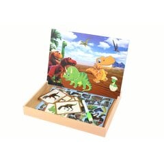 Edukacinių magnetinių kortelių su dinozaurais rinkinys Lean Toys цена и информация | Развивающие игрушки | pigu.lt
