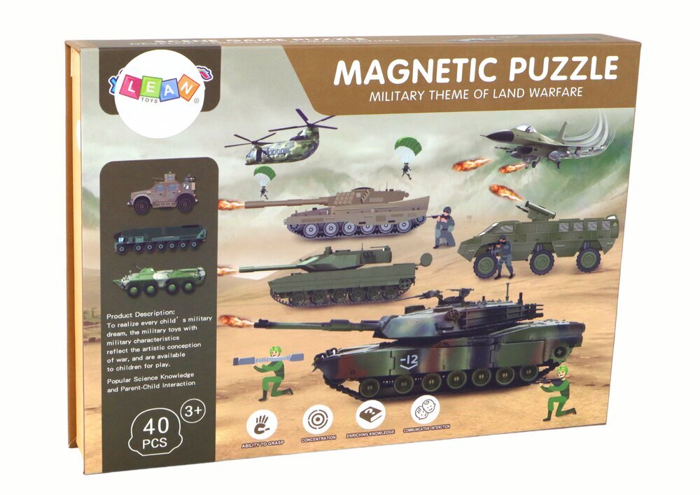 Magnetinė dėlionė Lean Toys kaina ir informacija | Dėlionės (puzzle) | pigu.lt