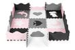 Kilimėlis-dėlionė su tvorele Eco Toys Ecoeva011, rožinis-juodas цена и информация | Lavinimo kilimėliai | pigu.lt