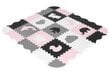 Kilimėlis-dėlionė su tvorele Eco Toys Ecoeva011, rožinis-juodas цена и информация | Lavinimo kilimėliai | pigu.lt
