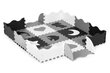 Kilimėlis-dėlionė su tvorele Eco Toys ECOEVA015, juodas-pilkas kaina ir informacija | Lavinimo kilimėliai | pigu.lt