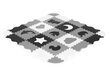 Kilimėlis-dėlionė su tvorele Eco Toys ECOEVA015, juodas-pilkas kaina ir informacija | Lavinimo kilimėliai | pigu.lt