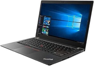 Lenovo ThinkPad T480s 14", Intel Core i5-8250U, 16GB, 256GB SSD, WIN 10, Juodas цена и информация | Ноутбуки | pigu.lt