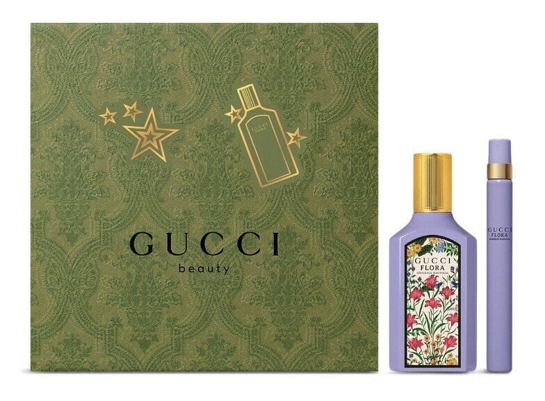 Rinkinys Gucci Flora Gorgeous Magnolia moterims: kvapusis vanduo EDP moterims, 50 ml + 10 ml  kaina ir informacija | Kvepalai moterims | pigu.lt